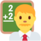 Man Teacher emoji on Twitter